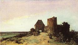 Johan-Barthold Jongkind Ruins of the Castle at Rosemont oil painting image